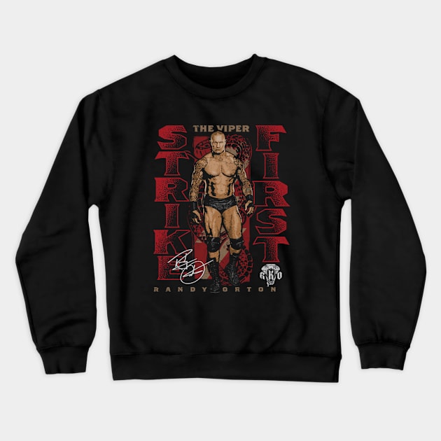 Randy Orton The Viper Strike First Crewneck Sweatshirt by MunMun_Design